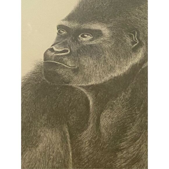 King Kong  Etching Print signed Warren Davis 23” x 23” - Picture 3 of 7